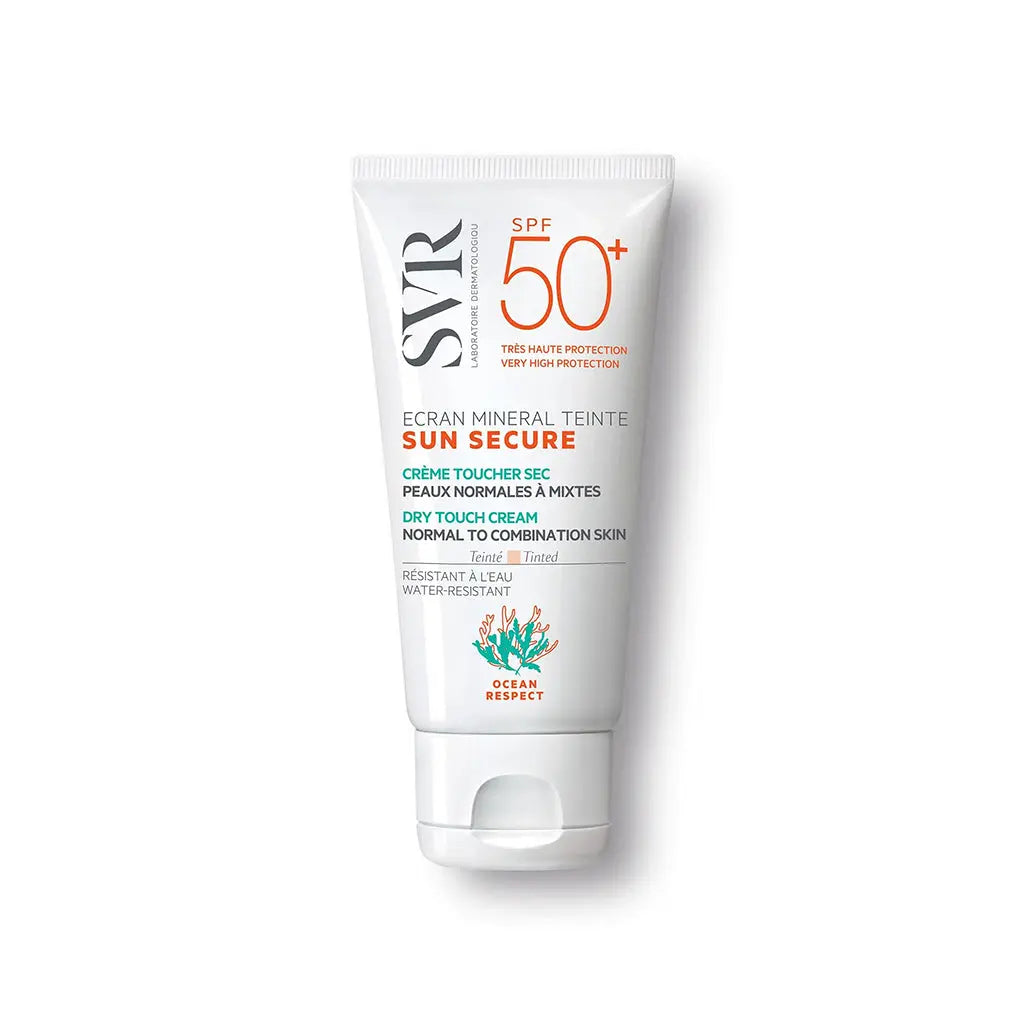 SVR Sun Secure Creme Toque Seco, Mineral com cor SPF50+