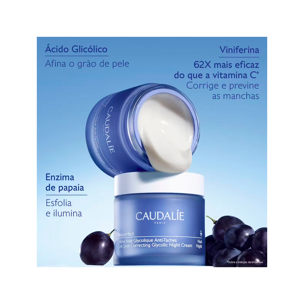 Caudalie Vinoperfect Creme de Noite Glicólico Recarga