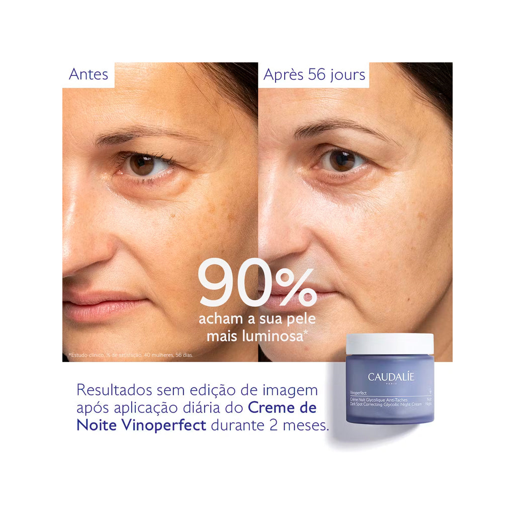 Caudalie Vinoperfect Creme de Noite Glicólico Recarga