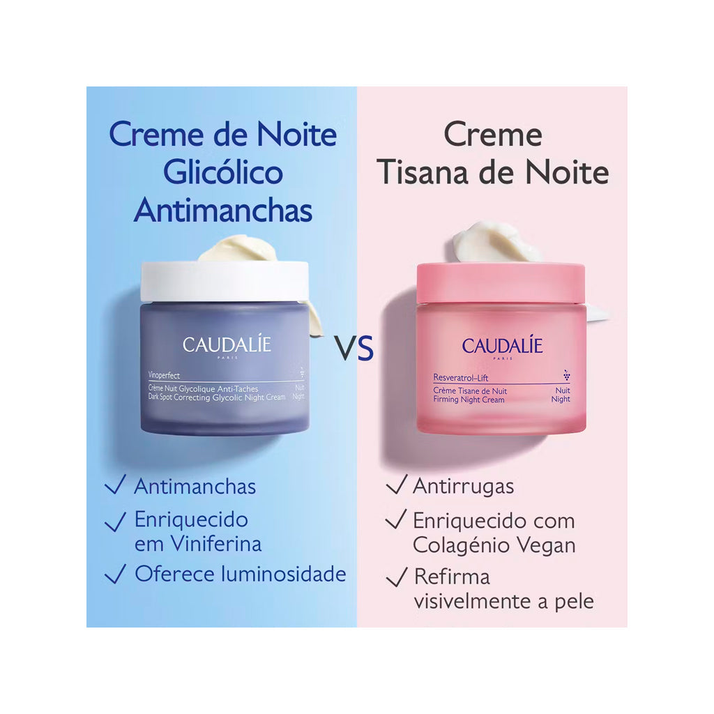 Caudalie Vinoperfect Creme de Noite Glicólico Recarga