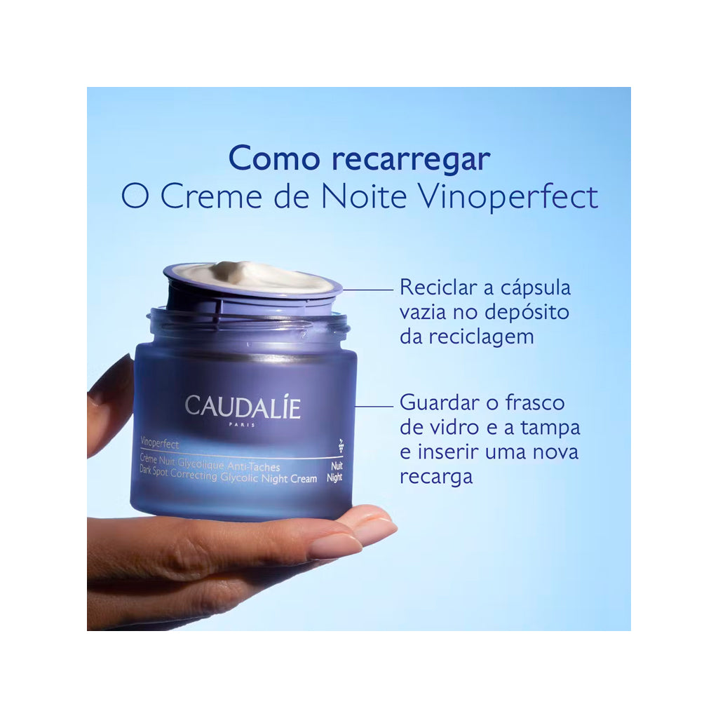 Caudalie Vinoperfect Creme de Noite Glicólico Recarga