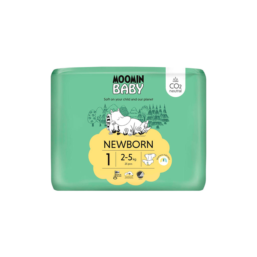 Muumi Fraldas Baby 2-5 kg - Tamanho 1