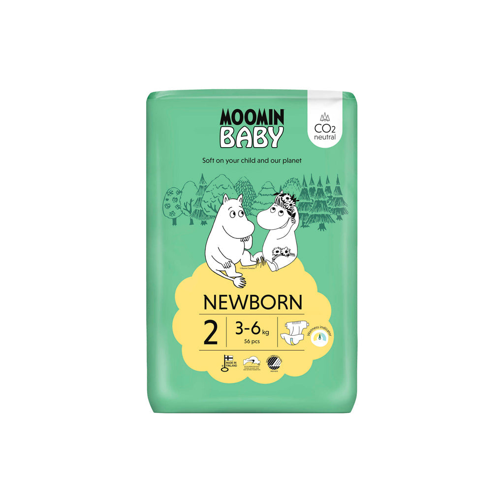 Fraldas NewBorn 3-6 kg - Tamanho 2 Muumi