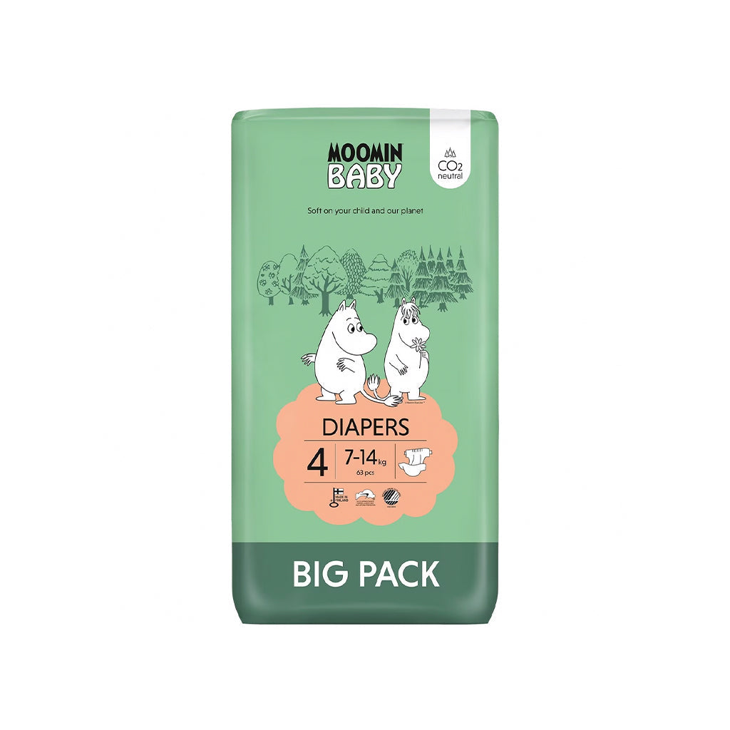 Muumi Fraldas Baby 7-14kg - Tamanho 4
