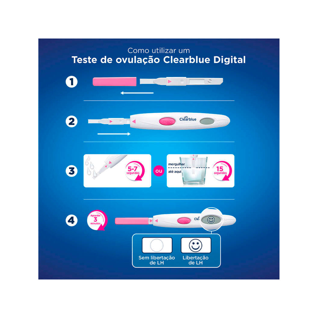 Teste de Ovulação Digital Clearblue