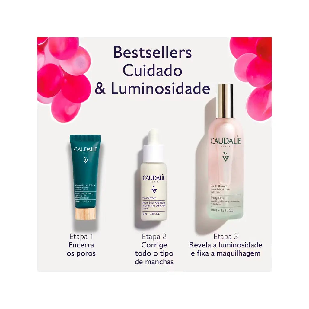 Caudalie Trio Bestsellers Cuidado e Luminosidade