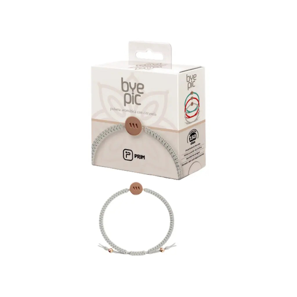 Pulseira Citronela Adulto Nós Branco
