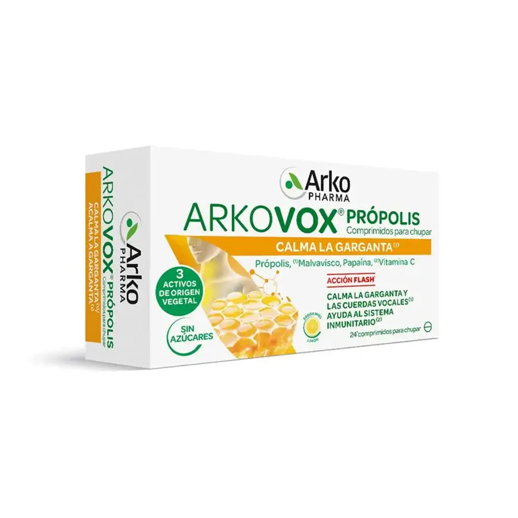 Comprimidos Arkovox Propolis + Vitamina C Mel/Limão Arkopharma