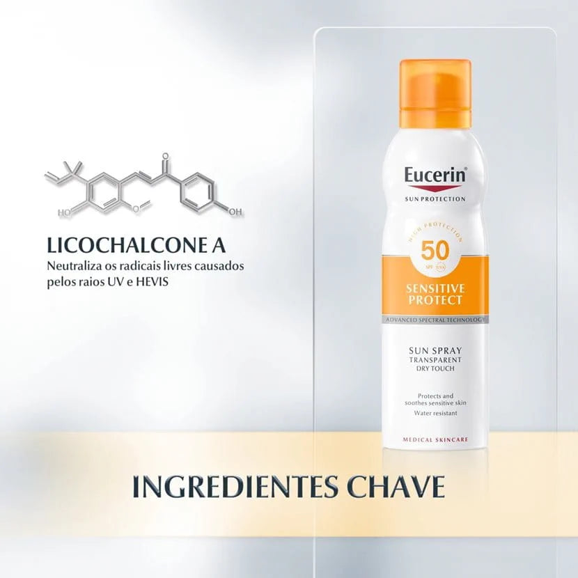 Spray Solar Transparente Toque Seco SPF50