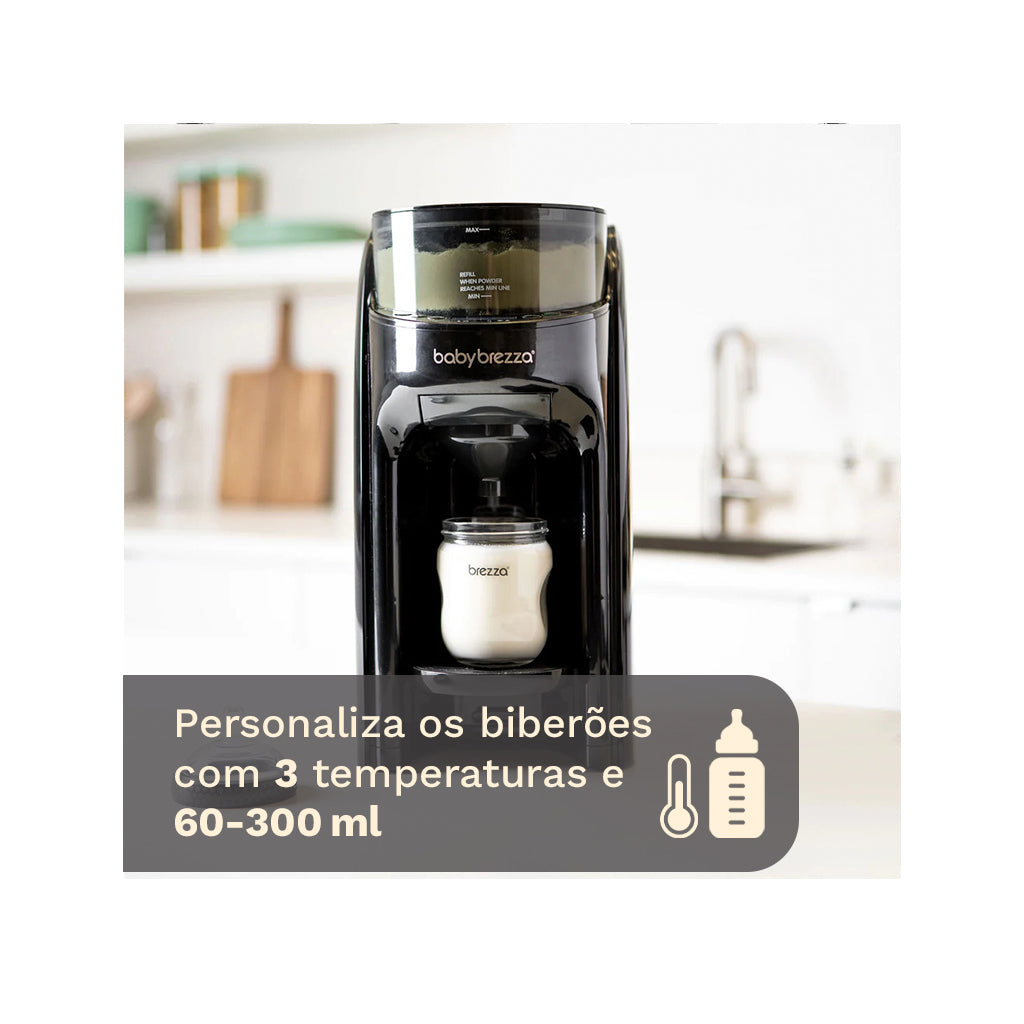 Preparador Automático Biberões - "Formula Pro Advanced" Preto Baby Brezza