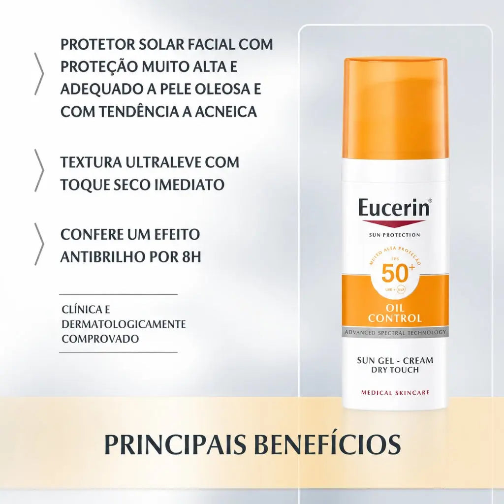 Eucerin Gel-Creme Oil Control Toque Seco SPF50+