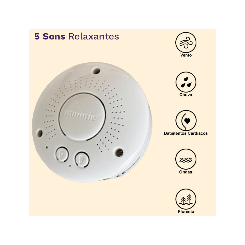 Peluche Ursinho Luz/Som Orgânico - Humming Bear Capuccino Moonie