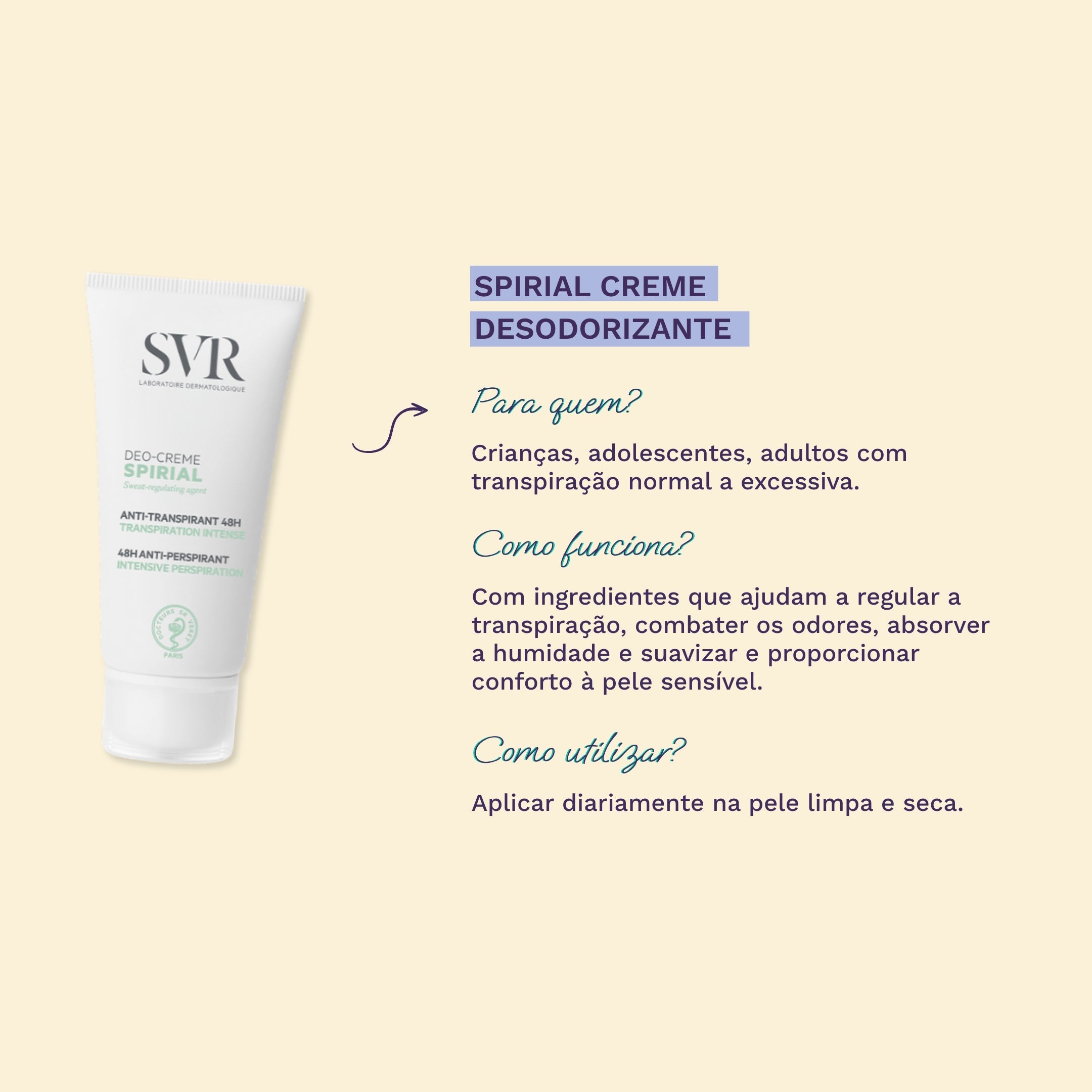 SVR Spirial Creme Desodorizante