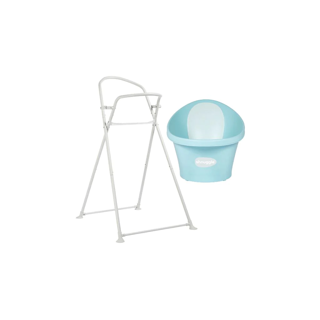 Shnuggle Banheira Ergonómica + Suporte Dobrável