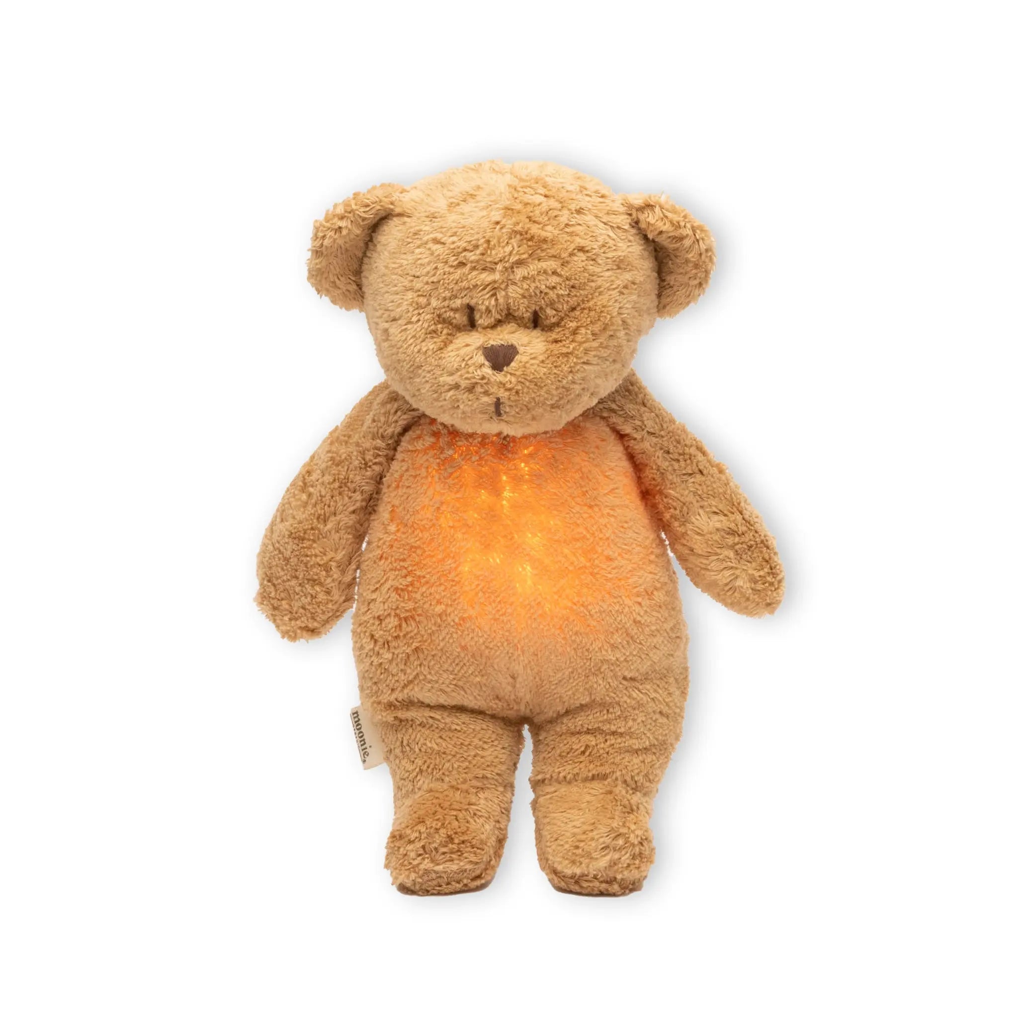 Moonie Peluche Ursinho Luz/Som Orgânico - Humming Bear Capuccino