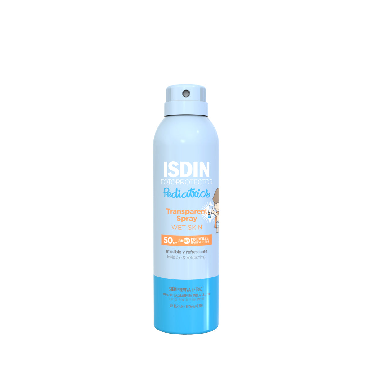 ISDIN Fotoprotetor Transparent Spray Wet Skin Pediatrics SPF50
