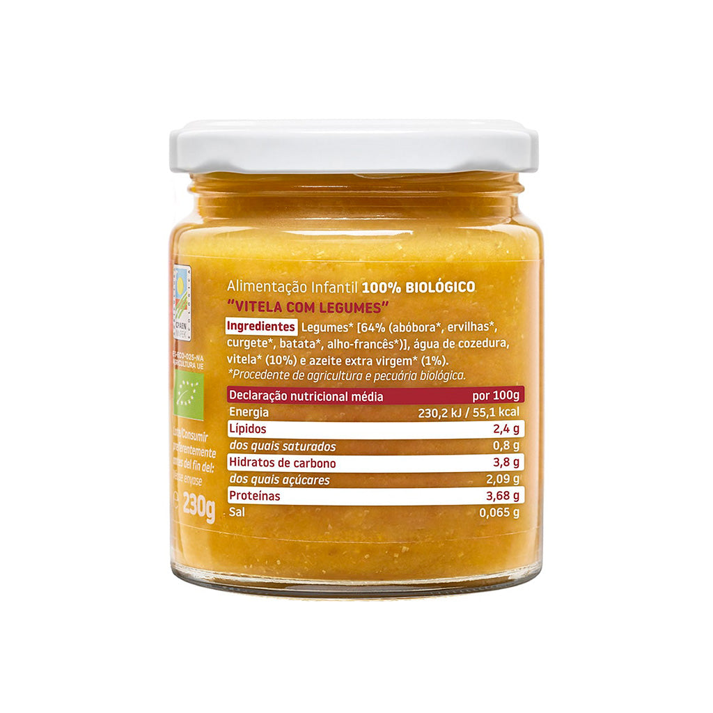 Smileat Boião de Vitela com Legumes Biológico - Love my Pharma