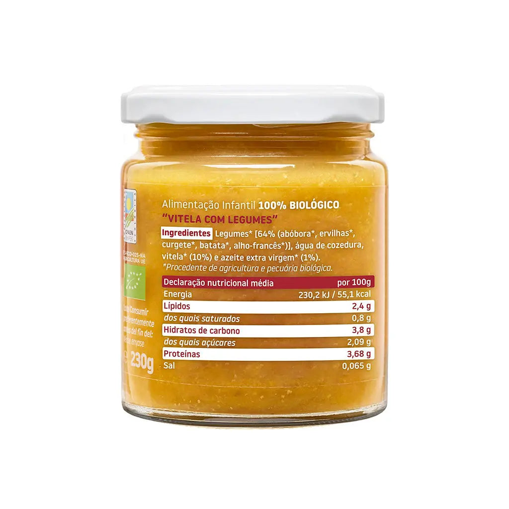 Smileat Boião de Vitela com Legumes Biológico