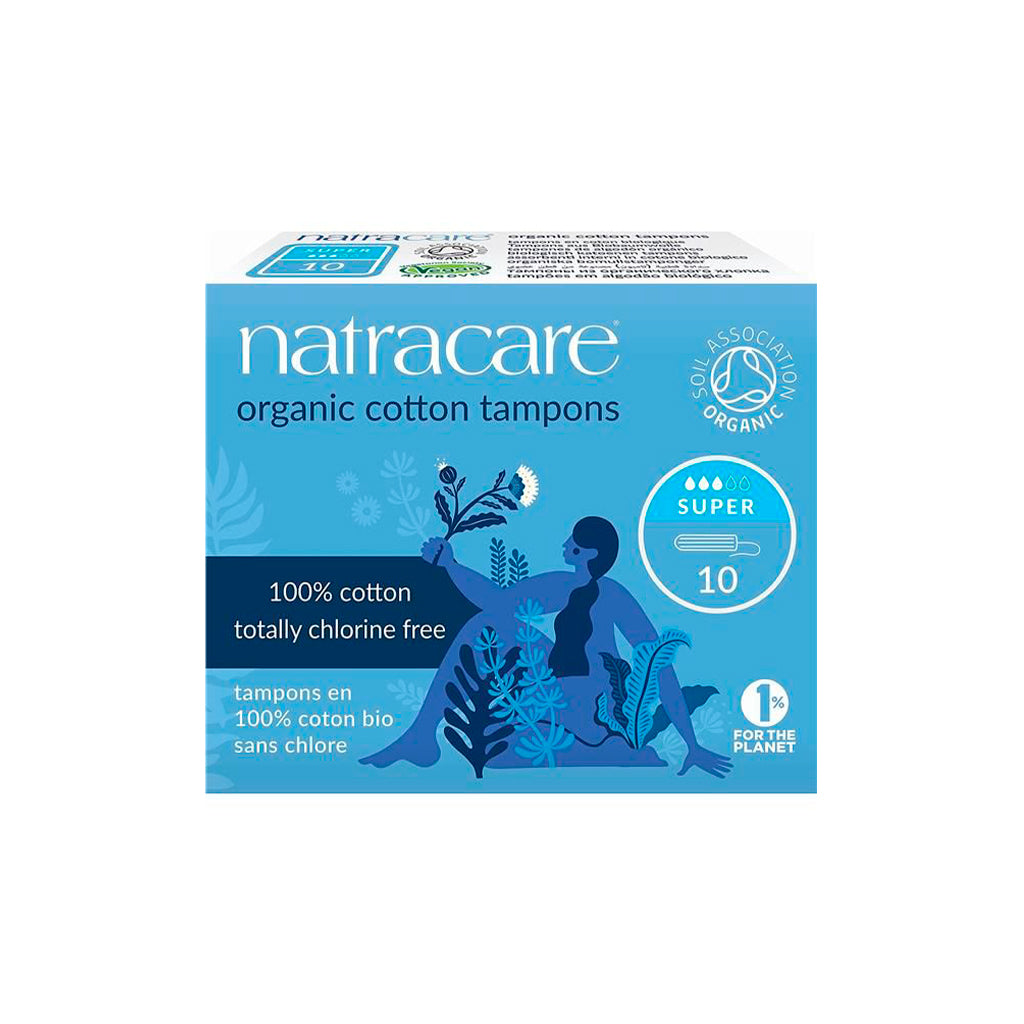 Tampões Super com Algodão Biológico Natracare