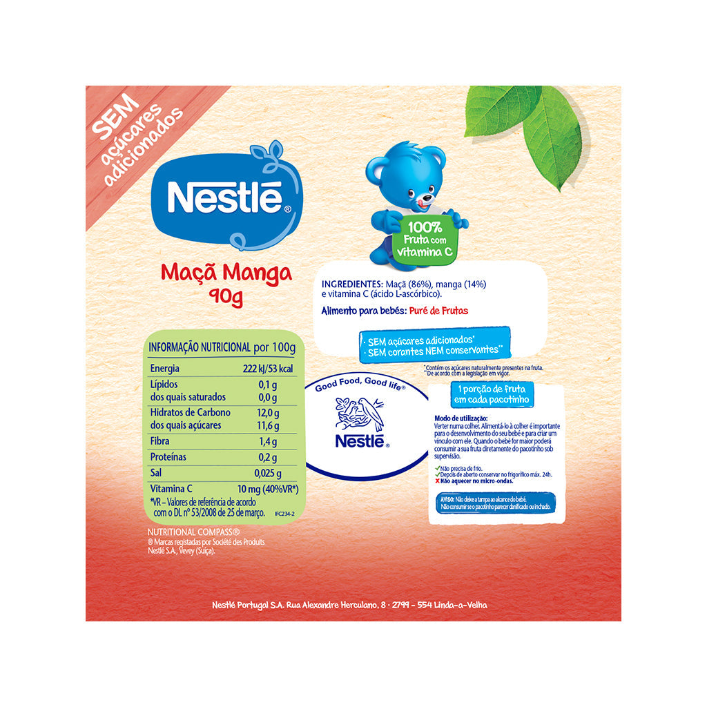 Nestlé Nestlé - Maçã e Manga (Pacotinho de Fruta)