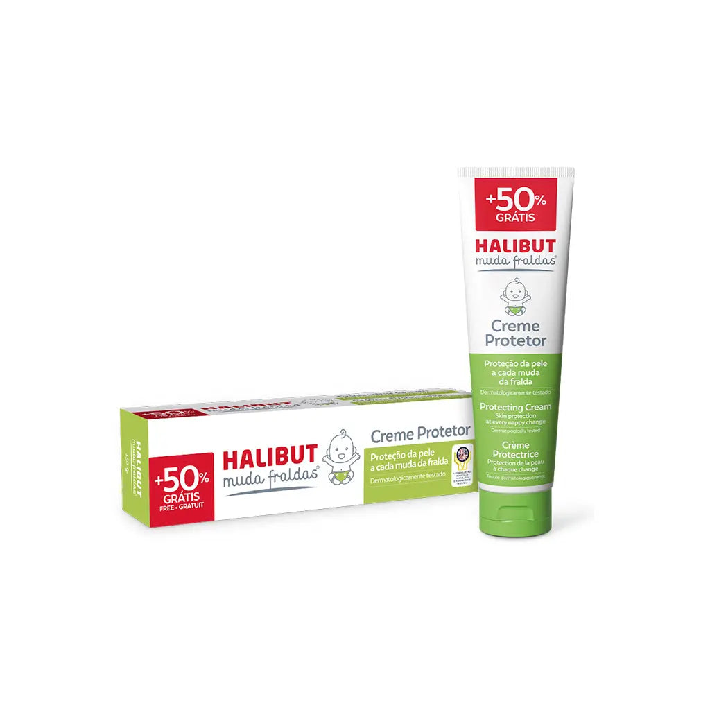 Halibut Creme Protetor com Oferta de 50% Grátis