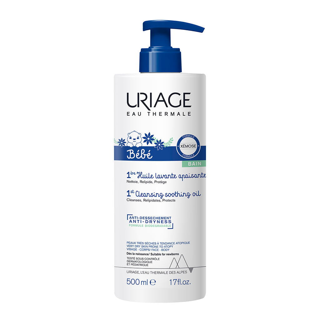1º Óleo Lavante Apaziguante Bebé Uriage