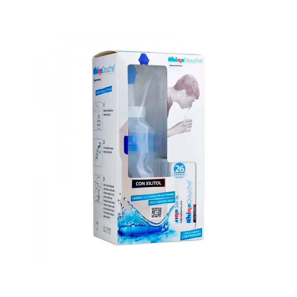 Rhinodouche Irrigação Nasal Garrafa + Sal XL