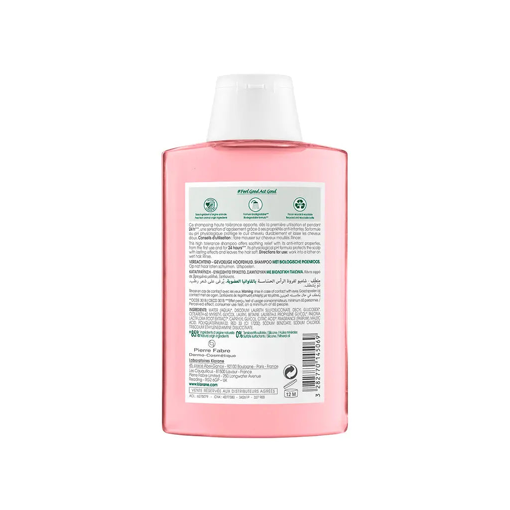 Klorane Champô Calmante com Peónia BIO