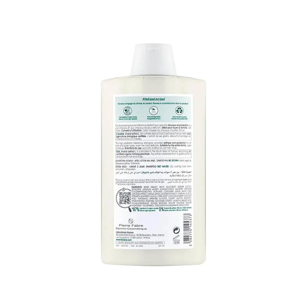 Klorane Champô Extra Suave com Aveia BIO