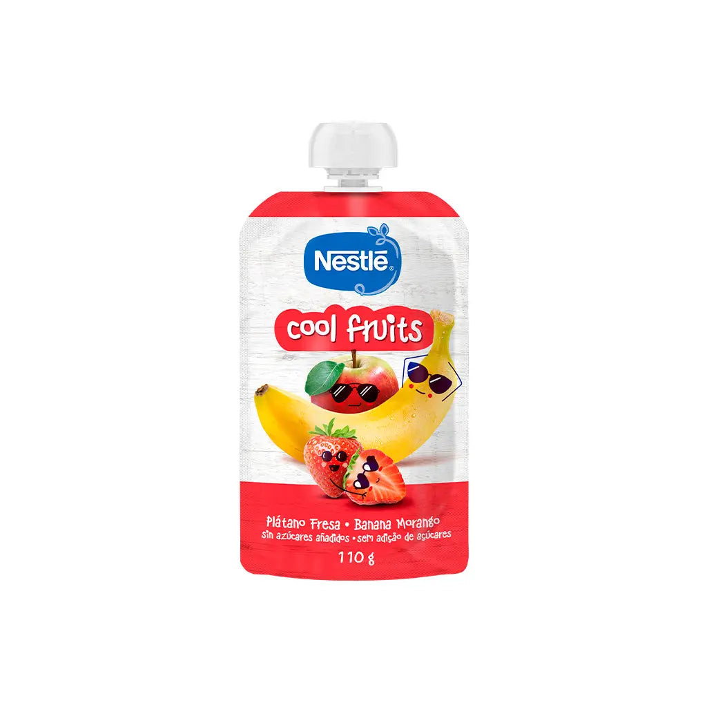 Nestlé Nestlé "Cool Fruits" - Banana e Morango (Pacotinho de Fruta)