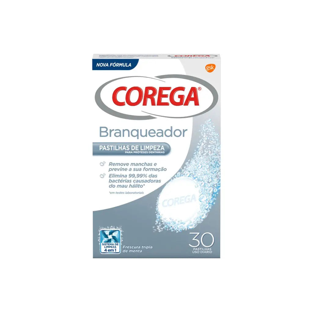 Pastilhas Branqueadoras Corega