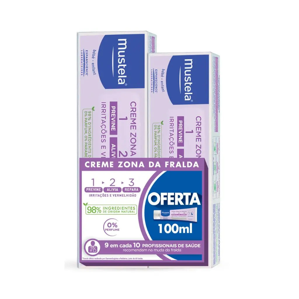 Mustela Creme Zona da Fralda 123 - Oferta 100ml