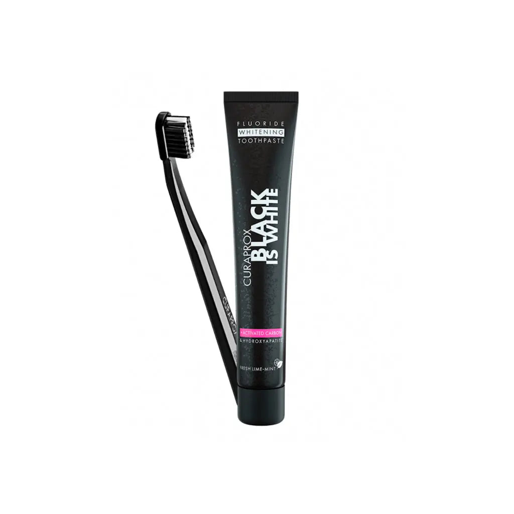 CURAPROX Kit Pasta de Dentes Black Is White + Escova de Dentes
