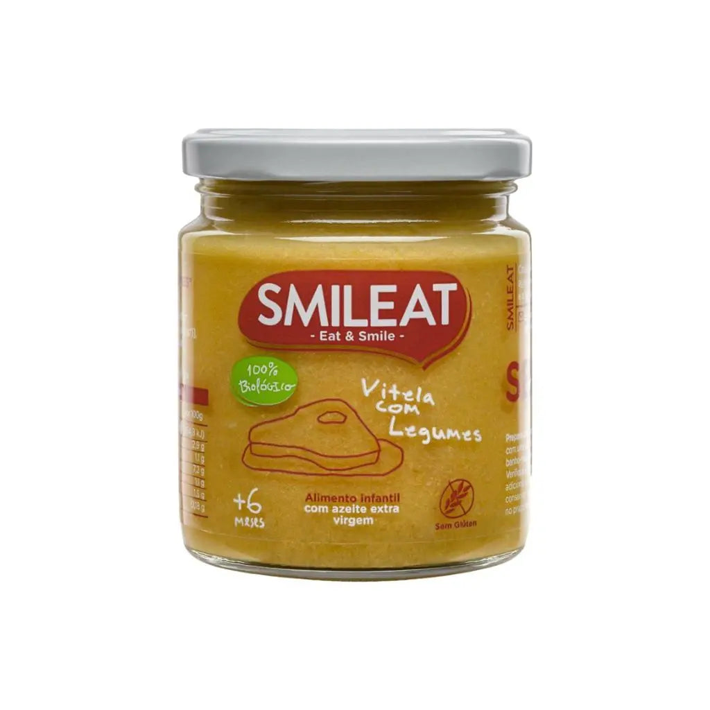 Smileat Boião de Vitela com Legumes Biológico