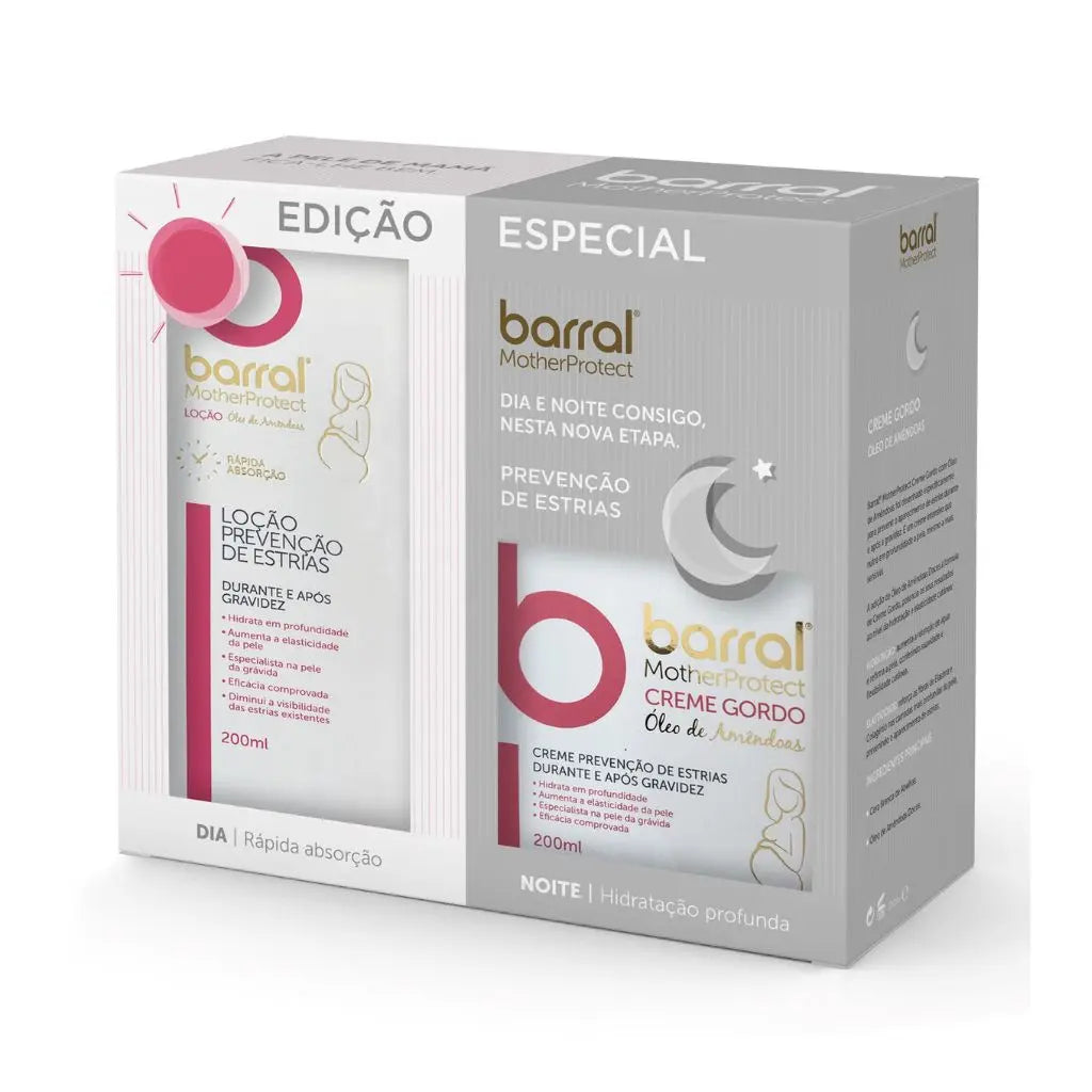 Barral Creme Gordo Óleo Amêndoas e Loção Óleo Amêndoas MotherProtect