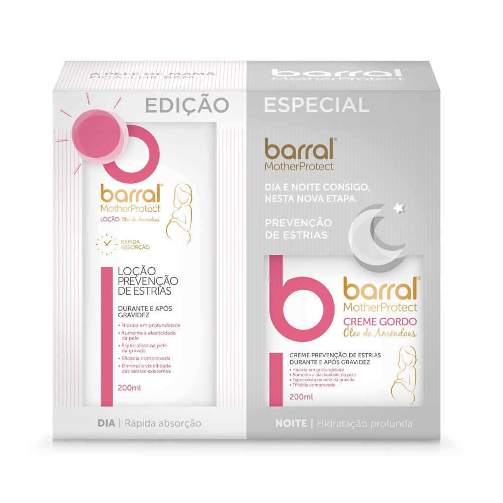 Creme Gordo Óleo Amêndoas e Loção Óleo Amêndoas MotherProtect Barral