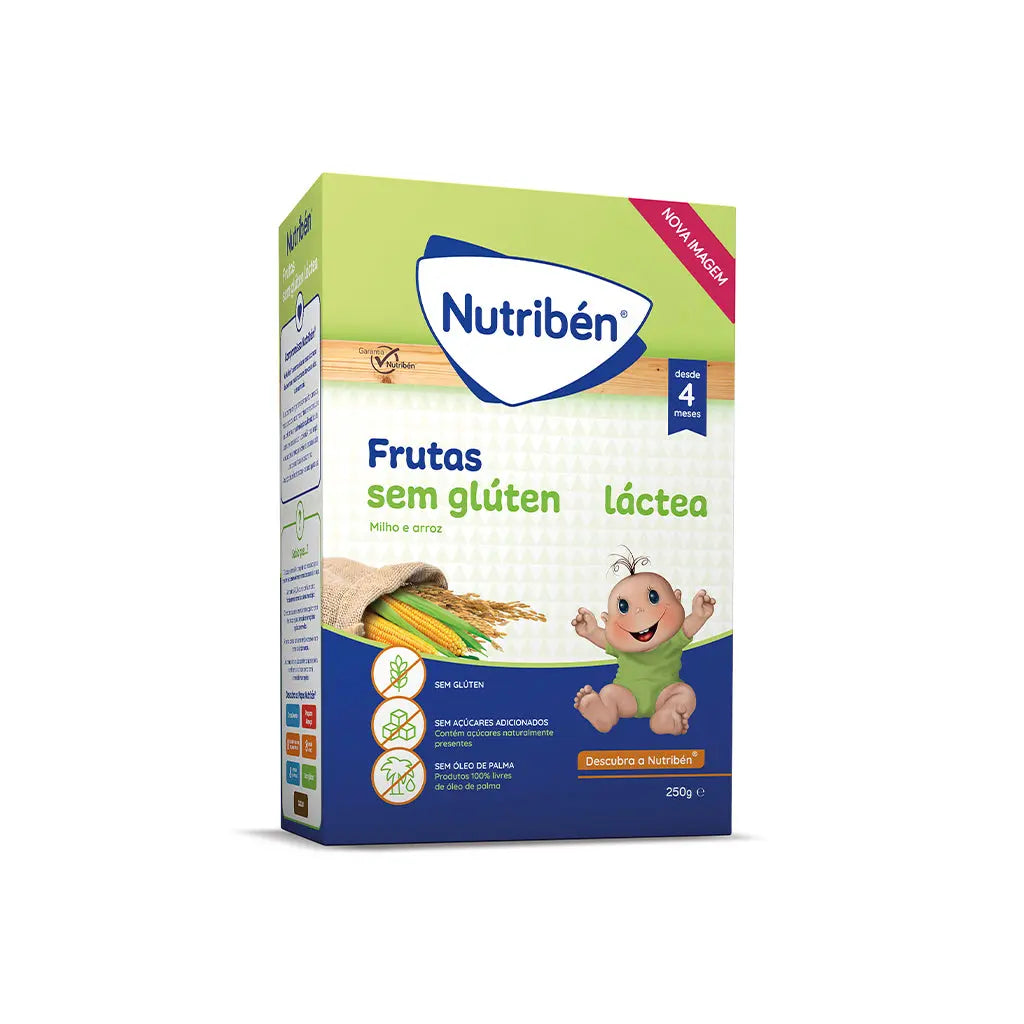 Nutribén Papa Láctea Sem Glúten - Frutas