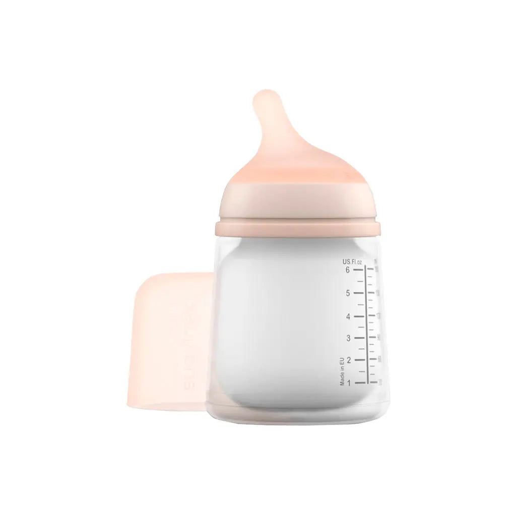 Suavinex Conjunto Zero-Zero Biberão 180mL + Chupeta (-2-2M)