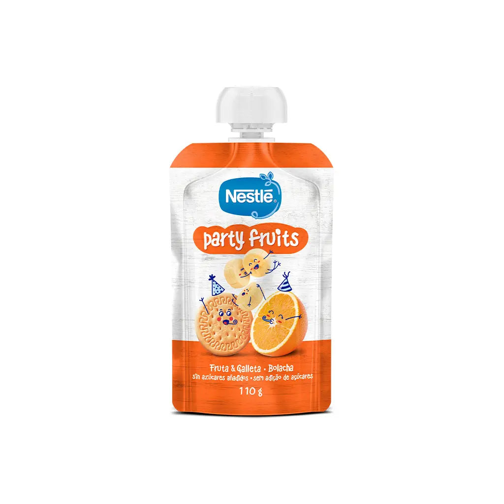 Nestlé "Party Fruits" - Fruta & Bolacha (Pacotinho de Fruta) Nestlé