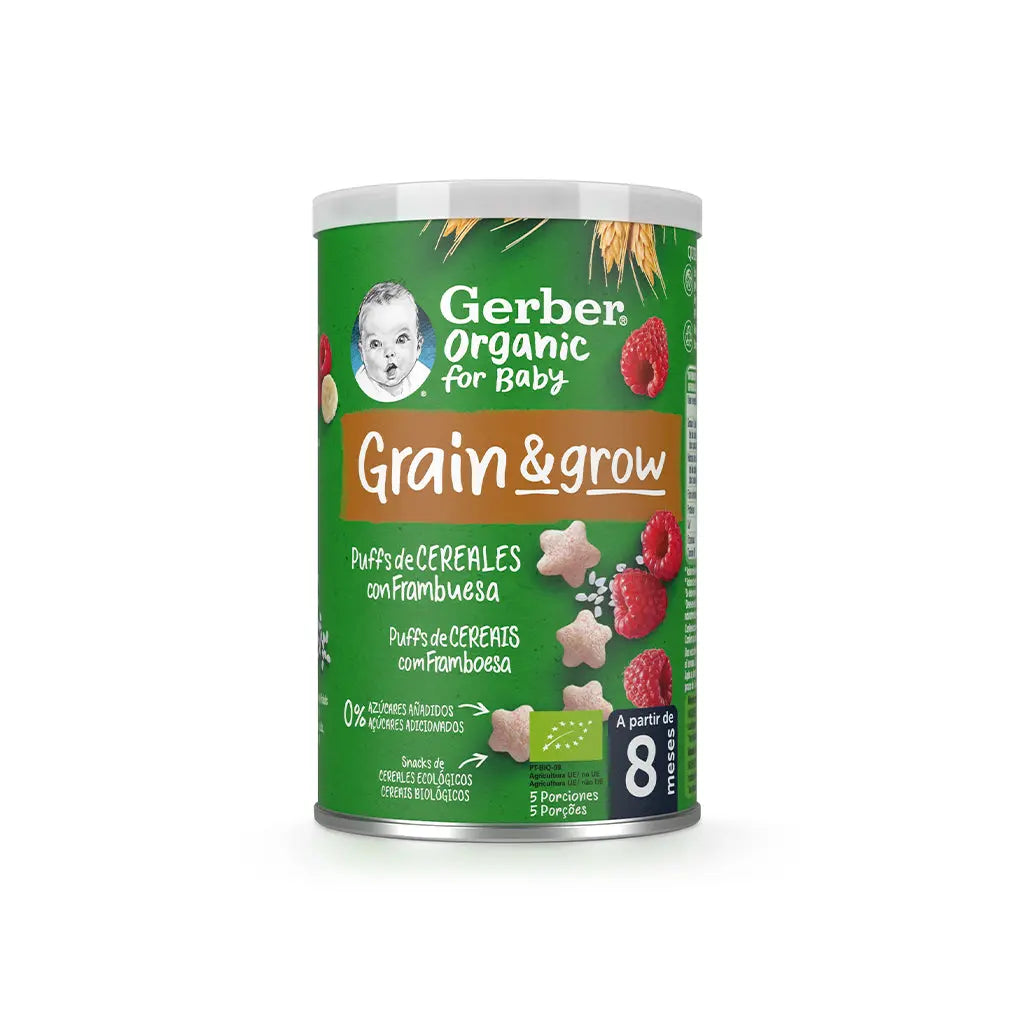 Gerber Puffs Orgânicos Framboesa