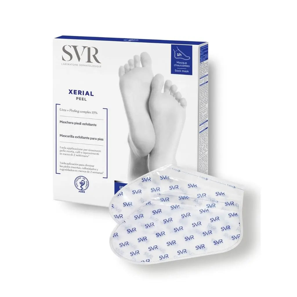 SVR Xerial Peel Máscara Meia Esfoliante Para Pés