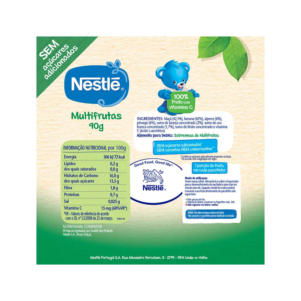 Nestlé - Multifrutas (Pacotinho de Fruta) Nestlé