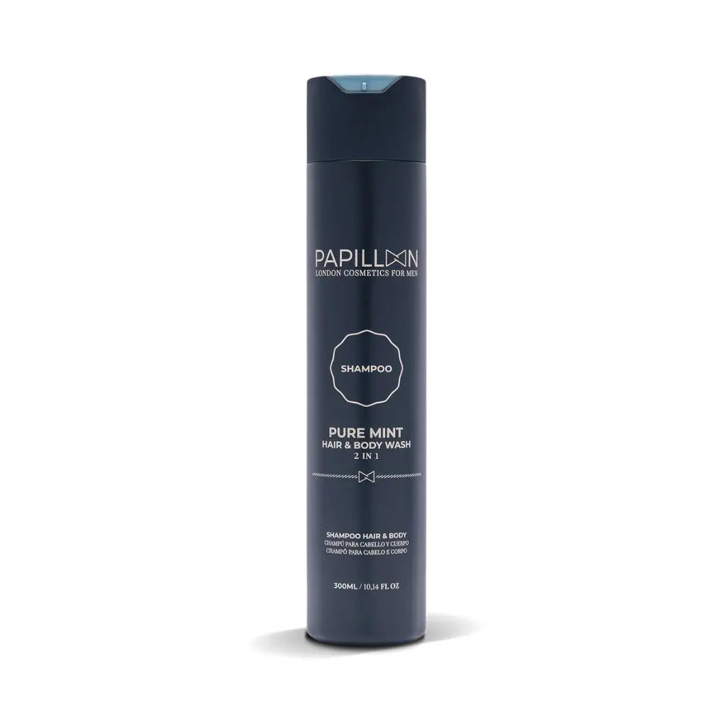 Papillon Champô Hidratante Cabelo, Barba e Corpo - Pure Mint