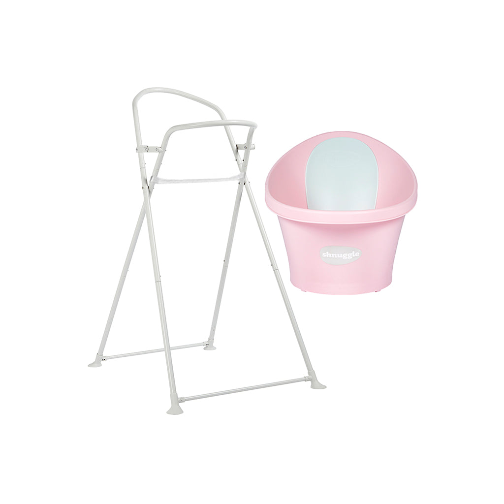 Shnuggle Banheira Ergonómica + Suporte Dobrável