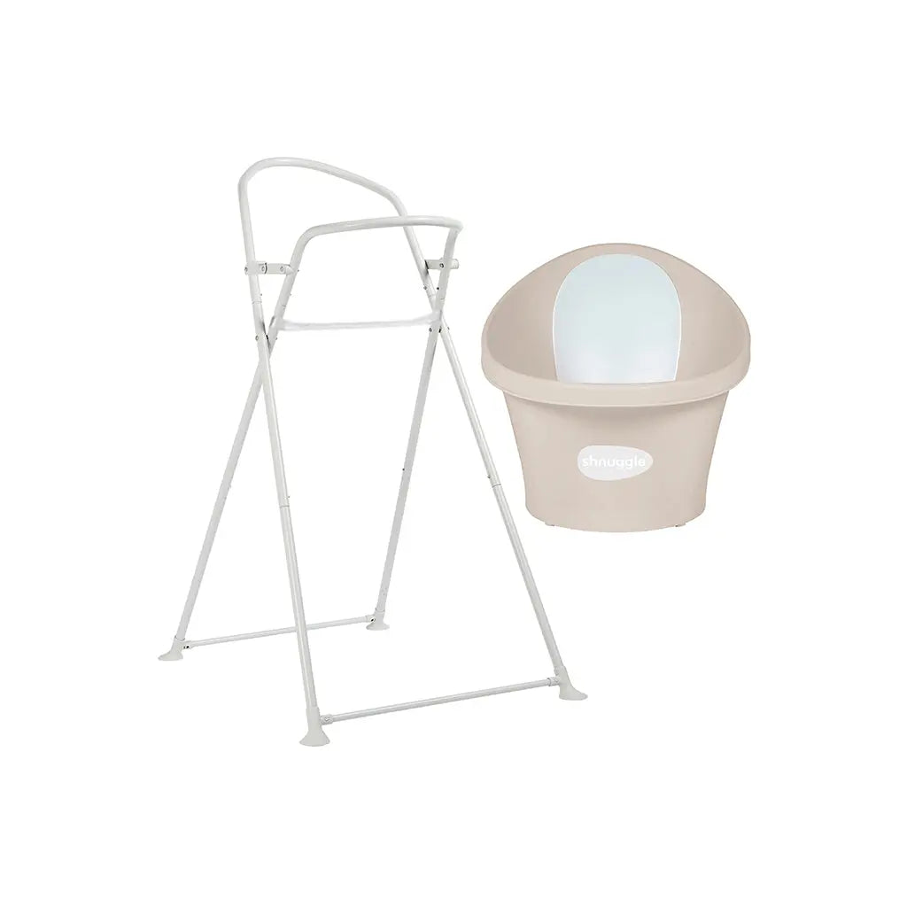Shnuggle Banheira Ergonómica + Suporte Dobrável
