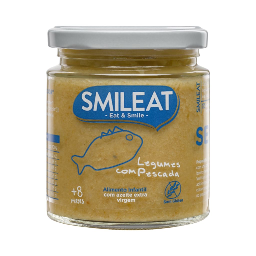 Smileat Boião de Legumes Biológicos com Pescada - Love my Pharma