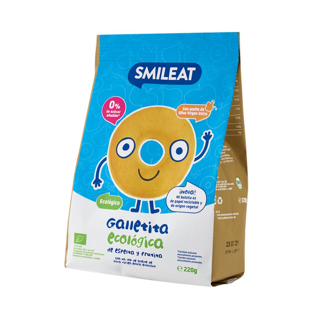 Smileat Bolachas Biológicas de Espelta e Fruta