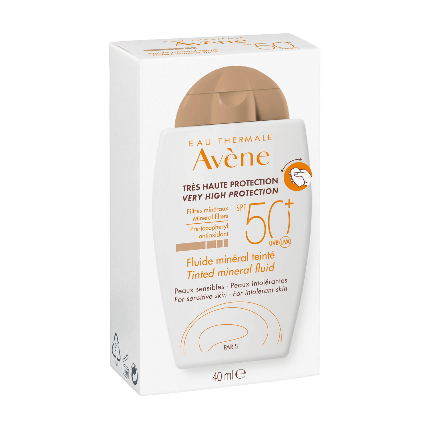 Avène Fluido Solar Mineral Com Cor SPF50+ - Love my Pharma