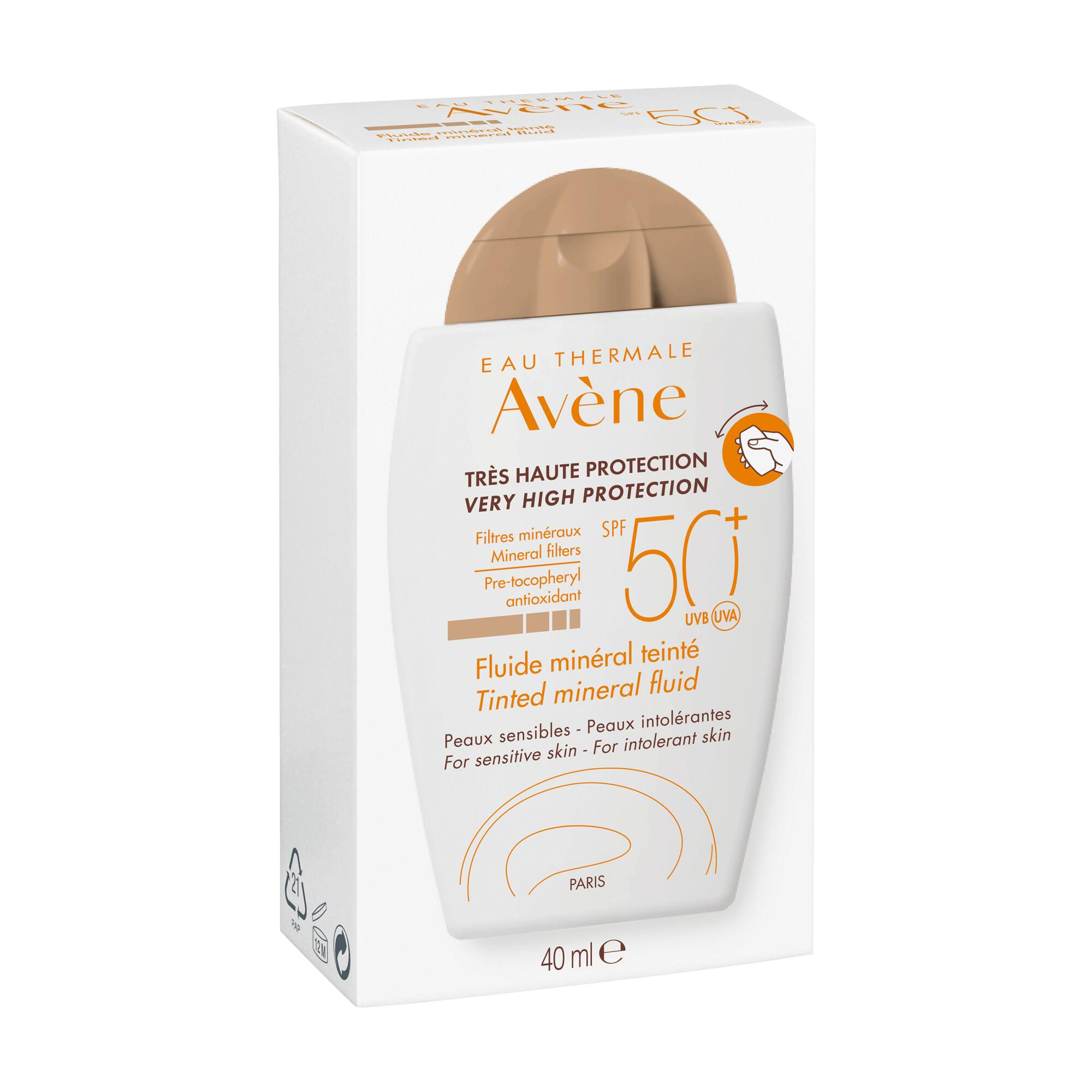 Avène Fluido Solar Mineral Com Cor SPF50+