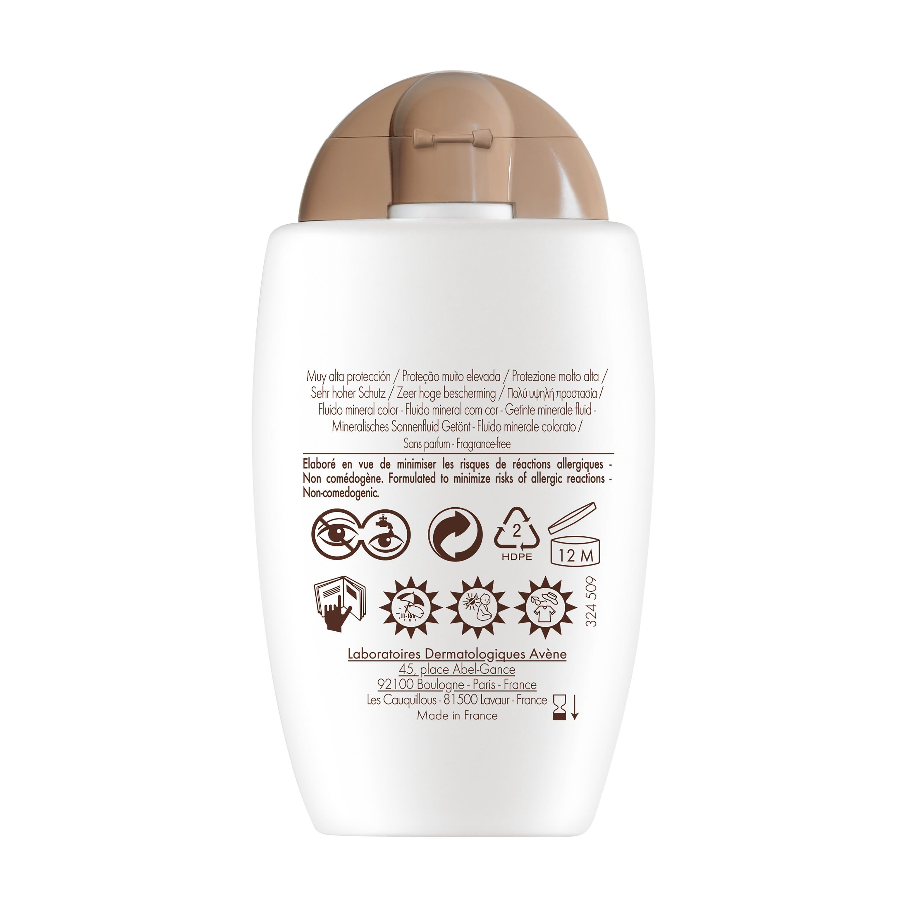 Avène Fluido Solar Mineral Com Cor SPF50+